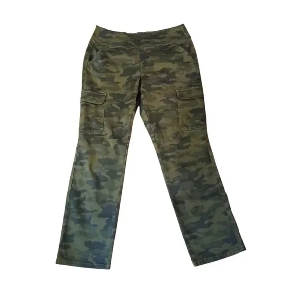 BELLE BY KIM GRAVEL Camouflage Cargo Pants 12 - NWOT - Picture 7 of 13